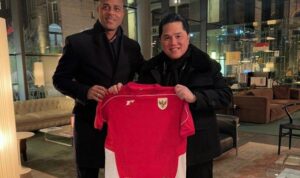 Jersey Baru Timnas Indonesia Dipamerkan oleh Patrick Kluivert, Erick Thohir Menyebut Bunga Edelweiss