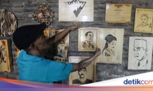 Karya Seni Siluet dari Limbah Kayu Jati Belanda
