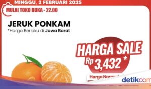 Diskon Besar Jeruk Ponkam di Transmart Full Day Sale