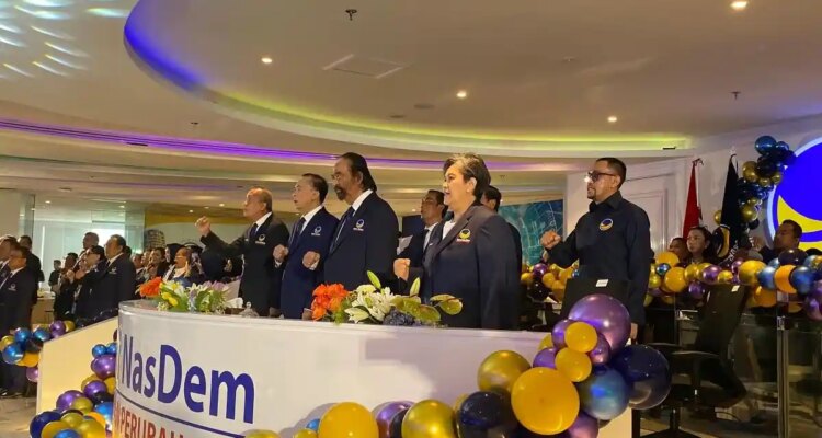 Perayaan Puncak HUT ke-14 NasDem: Kehadiran Surya Paloh dan Ahmad Sahroni