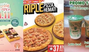 Promo Spesial 11.11: Nikmati Diskon Makanan & Minuman dari JCO, PHD, Wingstop, dan Point Coffee